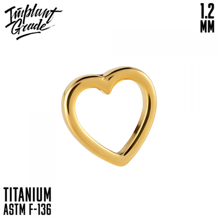 Накрутка Heart Symbol Implant Grade 1.2 мм титан