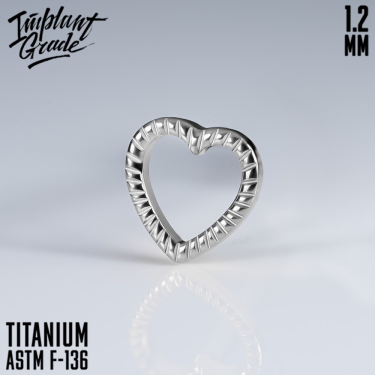 Накрутка Heart Symbol Line Implant Grade 1.2 мм титан