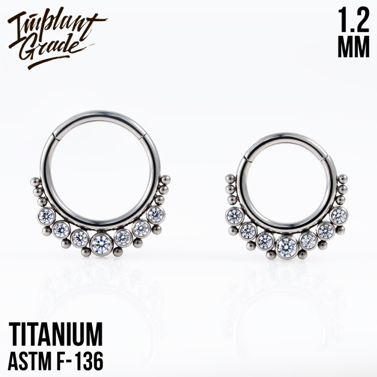 Кольцо-кликер Gino Implant Grade 1.2 мм титан Кольцо-кликер Gino Implant Grade 1.2 мм титан