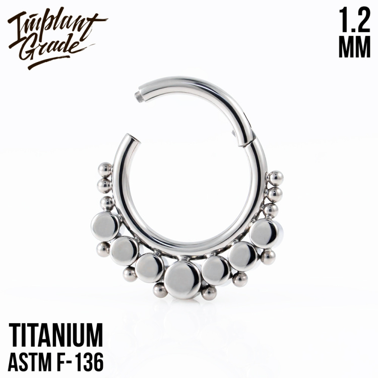 Кольцо-кликер Gino Implant Grade 1.2 мм титан Кольцо-кликер Gino Implant Grade 1.2 мм титан