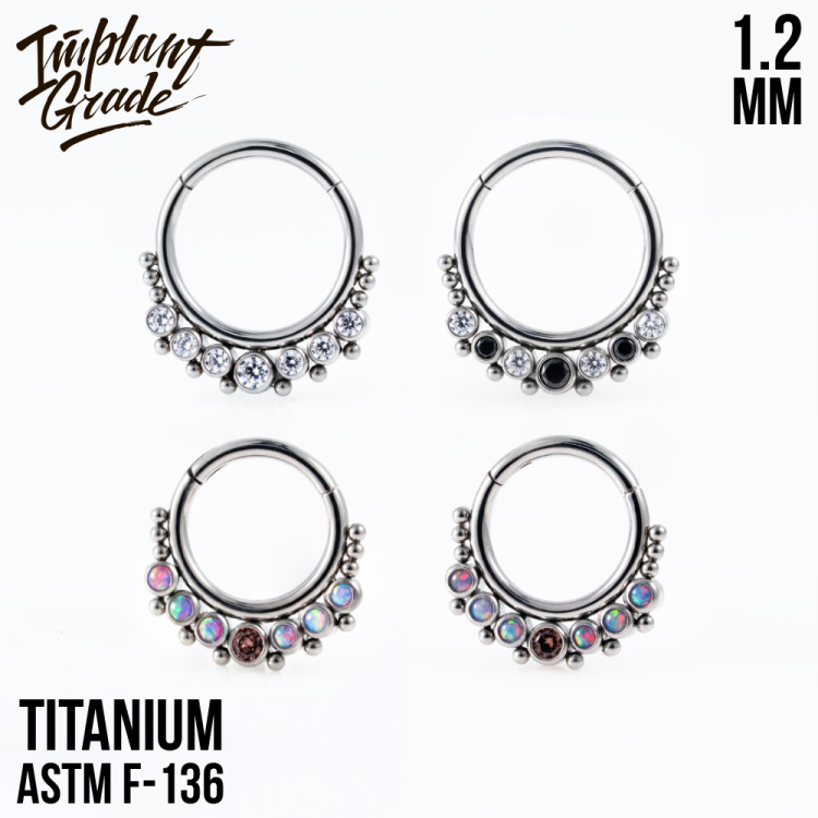 Кольцо-кликер Gino Implant Grade 1.2 мм титан Кольцо-кликер Gino Implant Grade 1.2 мм титан