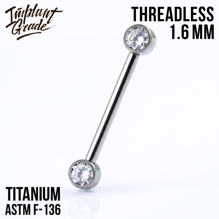 Штанга для груди Annie Безрезьбовая Implant Grade 1.6 мм титан