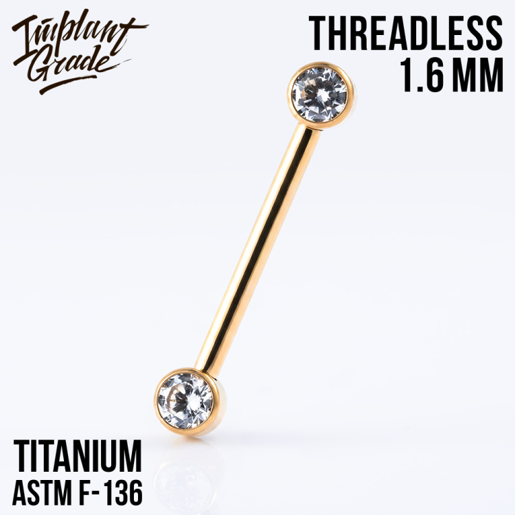 Штанга для груди Annie Безрезьбовая Implant Grade 1.6 мм титан