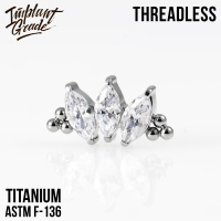 Топ Marquise vol.2 Bead Безрезьбовой Implant Grade титан