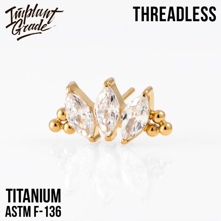 Топ Marquise vol.2 Bead Безрезьбовой Implant Grade титан