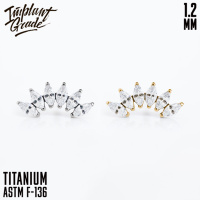 Накрутка 6 K Marquise mini Implant Grade 1.2 мм титан 