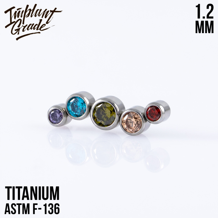 Накрутка Rainbow Flow Implant Grade 1.2 мм титан Накрутка Rainbow Flow Implant Grade 1.2 мм титан