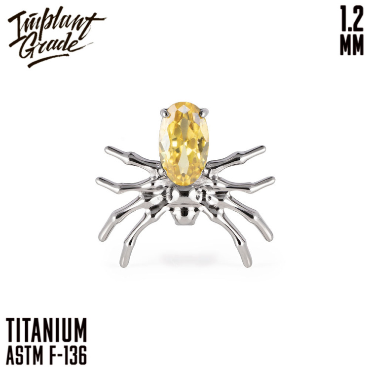Накрутка Spider crystal Implant Grade 1.2 мм титан