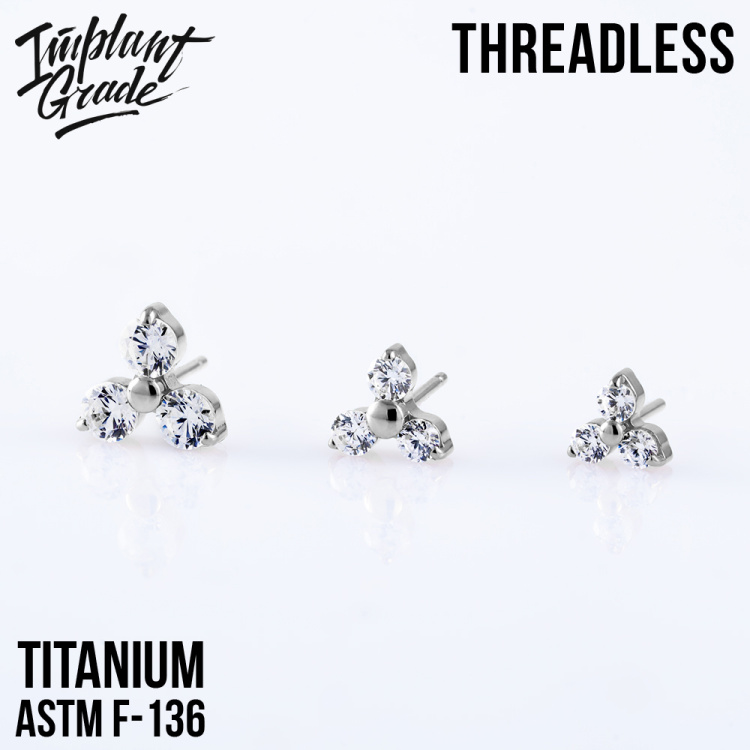 Топ Trois Безрезьбовой Implant Grade титан