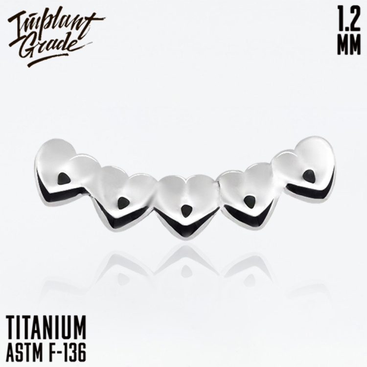 Накрутка Heart Row Implant Grade 1.2 мм титан