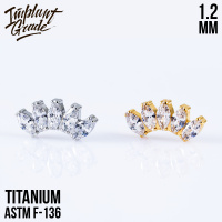 Накрутка 5K Marquise mini Implant Grade 1.2 мм титан
