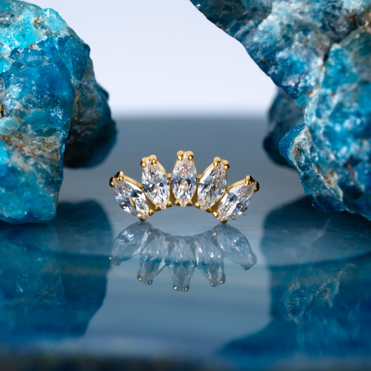 Накрутка 5K Marquise mini Implant Grade 1.2 мм титан