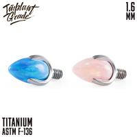 Накрутка Rosebud Opal Implant Grade 1.6 мм титан