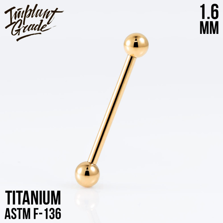 Штанга Implant Grade 1.6 мм шар 4 мм титан 