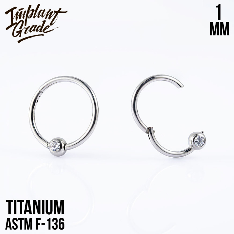 Кольцо-кликер Globe Implant Grade 1 мм титан