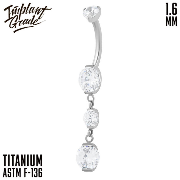 Банан Lady Implant Grade 1.6 мм титан