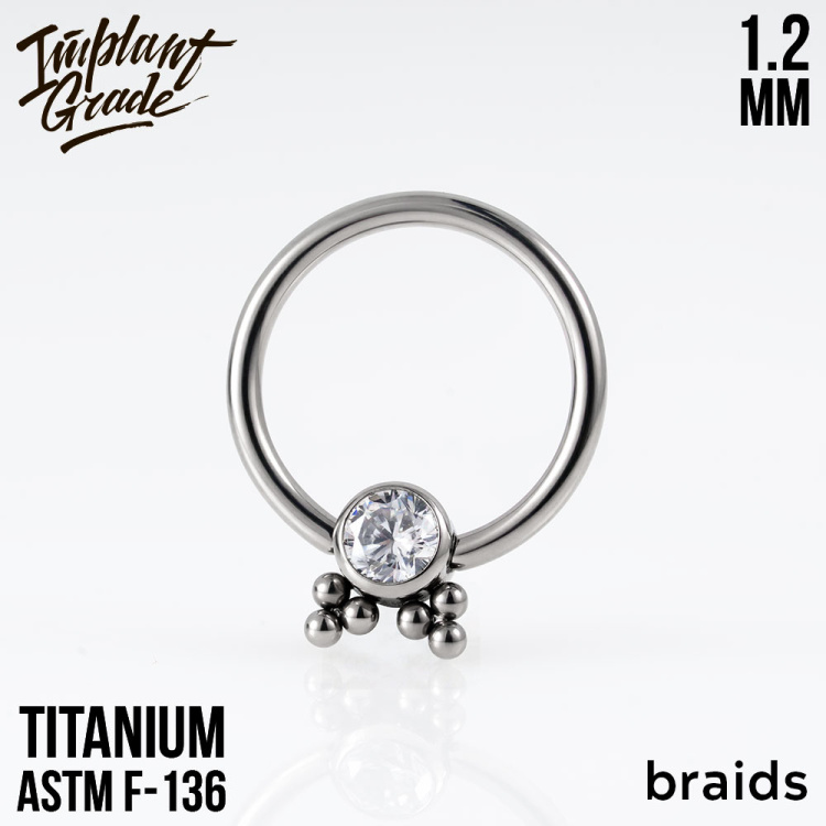 Кольцо Implant Grade 1.2 мм титан