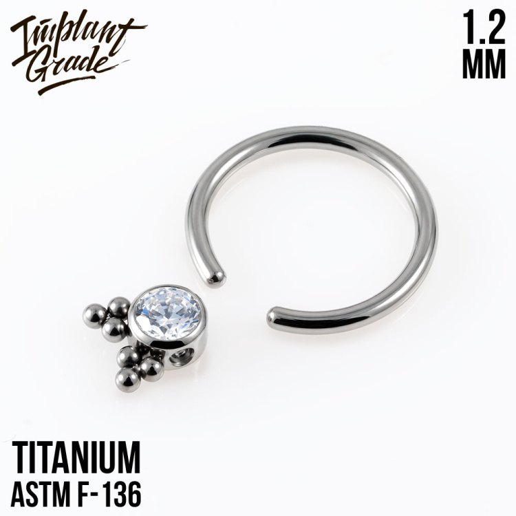 Кольцо Implant Grade 1.2 мм титан