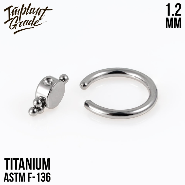 Кольцо Implant Grade 1.2 мм титан