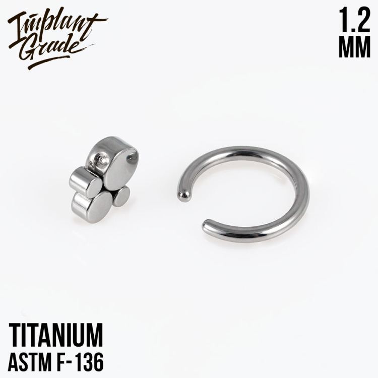 Кольцо Implant Grade 1.2 мм титан