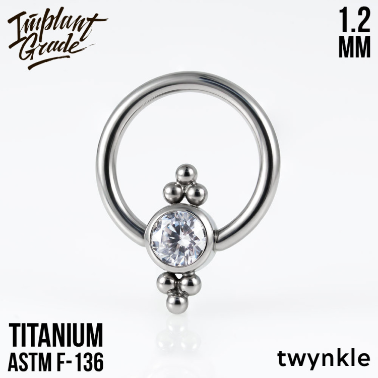 Кольцо Implant Grade 1.2 мм титан