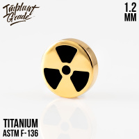 Накрутка Toxic Gold Implant Grade 1.2 мм титан+PVD 