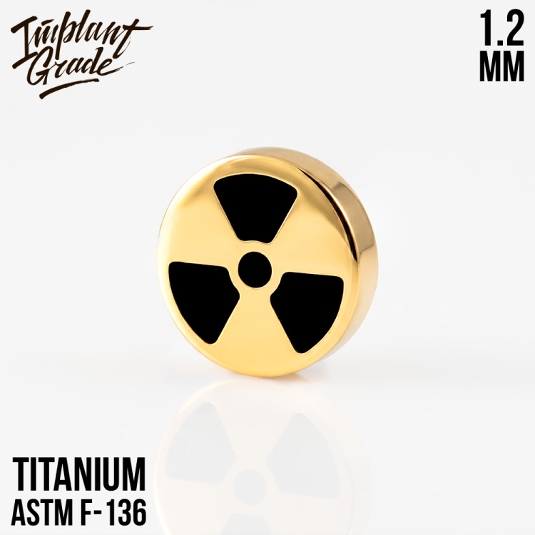 Накрутка Toxic Gold Implant Grade 1.2 мм титан+PVD 
