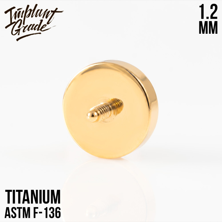 Накрутка Toxic Gold Implant Grade 1.2 мм титан+PVD 