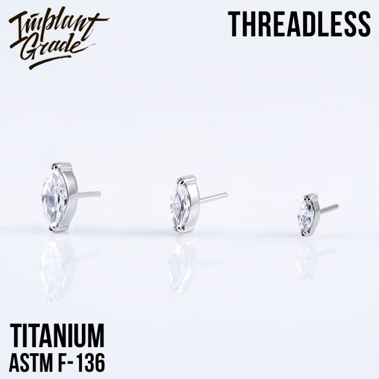 Топ Almond Безрезьбовой Implant Grade титан