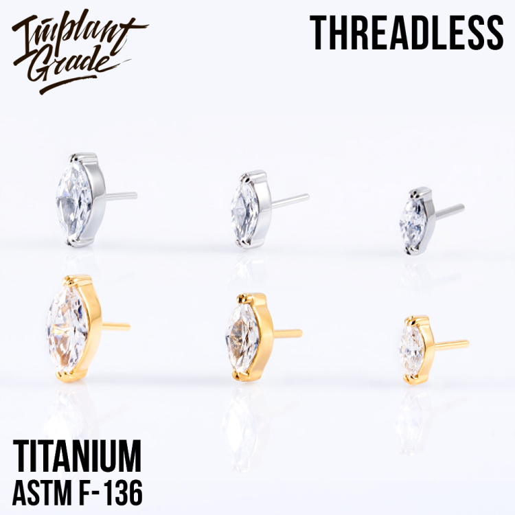 Топ Almond Безрезьбовой Implant Grade титан Топ Almond Безрезьбовой Implant Grade титан