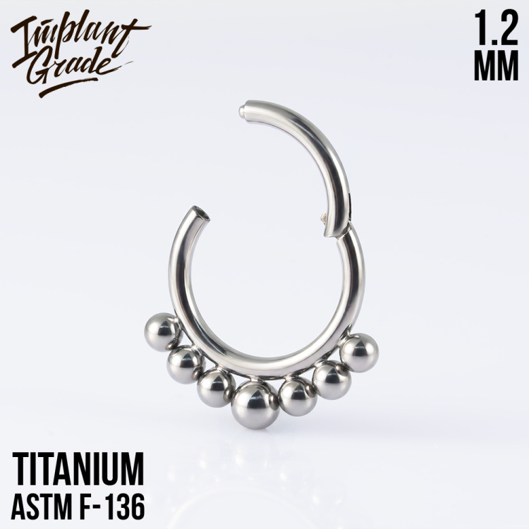 Кольцо-кликер Mary Implant Grade 1.2 мм титан