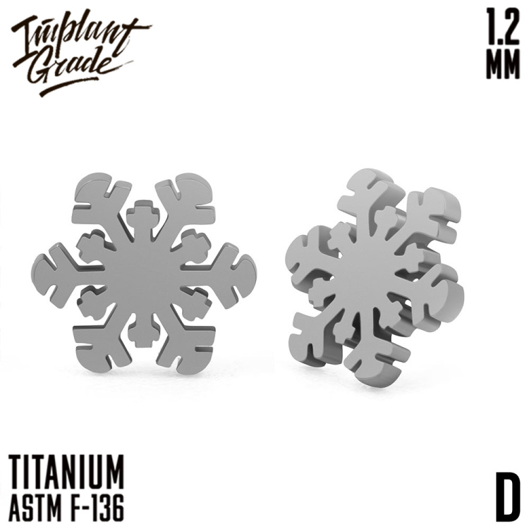 Накрутка snowflake Implant Grade 1.2 мм титан