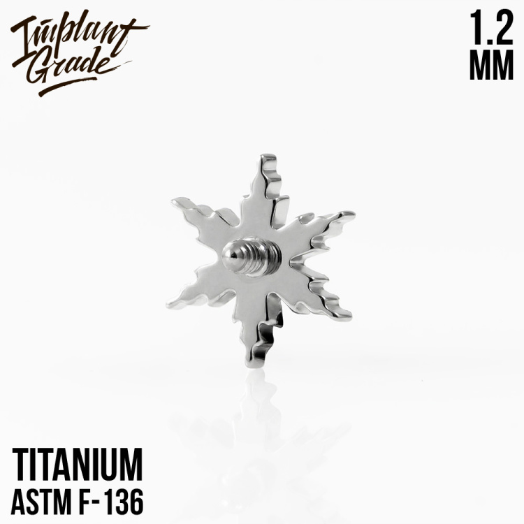 Накрутка Snowflake Implant Grade 1.2 мм титан
