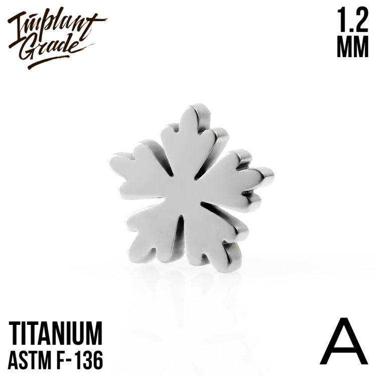 Накрутка Snowflake Implant Grade 1.2 мм титан
