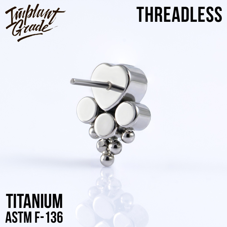 Топ Love Paw Безрезьбовой Implant Grade титан