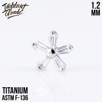 Накрутка Flower Line Implant Grade 1.2 мм титан 