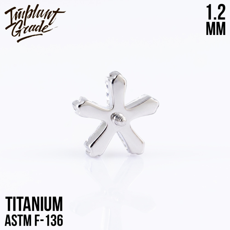 Накрутка Flower Line Implant Grade 1.2 мм титан 