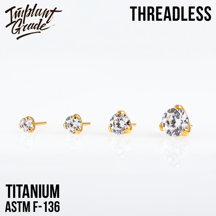 Топ Crystal Gold Безрезьбовой в лапках Implant Grade титан