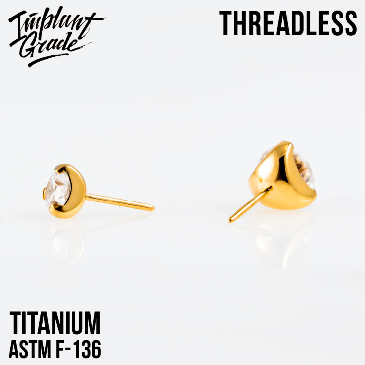 Топ Crystal Gold Безрезьбовой в лапках Implant Grade титан