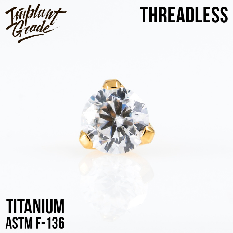 Топ Crystal Gold Безрезьбовой в лапках Implant Grade титан