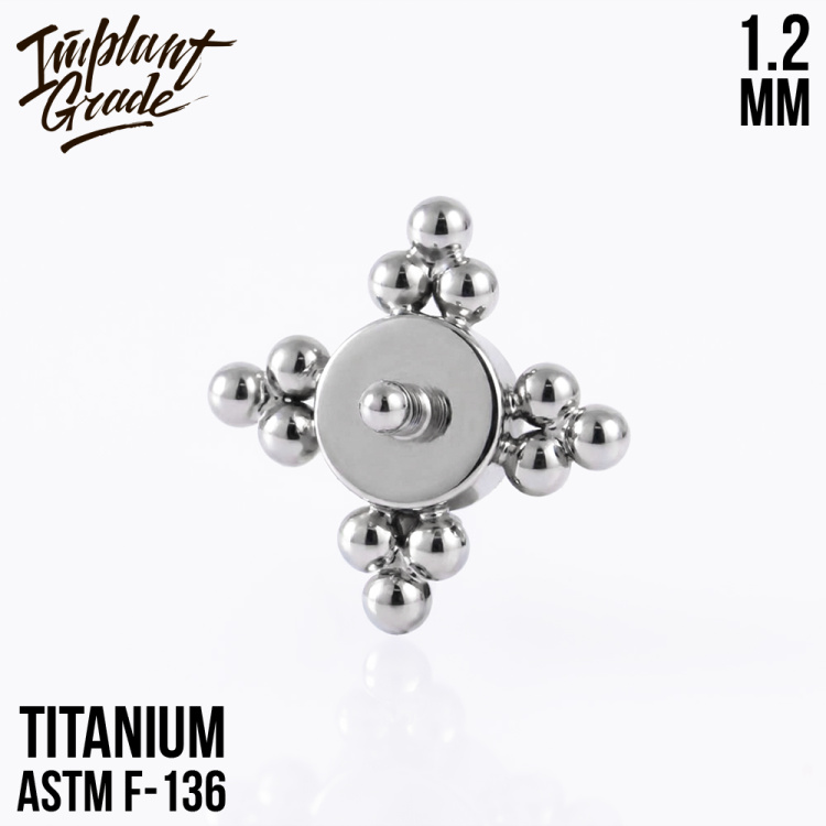 Накрутка 4 Fold Bead Implant Grade 1.2 мм титан