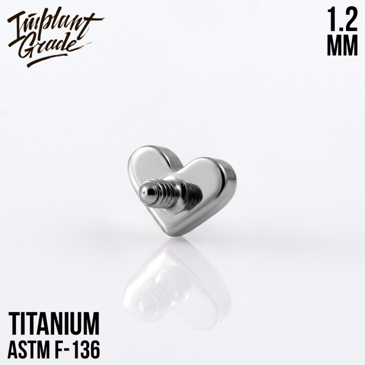 Накрутка Heart mini Implant Grade 1.2 мм титан