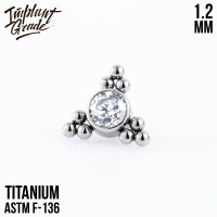 Накрутка 3 Fold Bead Implant Grade 1.2 мм титан