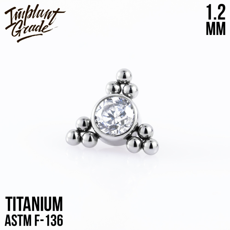 Накрутка 3 Fold Bead Implant Grade 1.2 мм титан