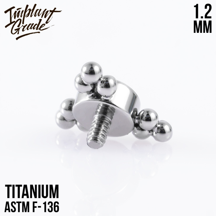 Накрутка 3 Fold Bead Implant Grade 1.2 мм титан