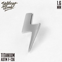 Накрутка Lightning Bolt Implant Grade 1.6 мм титан