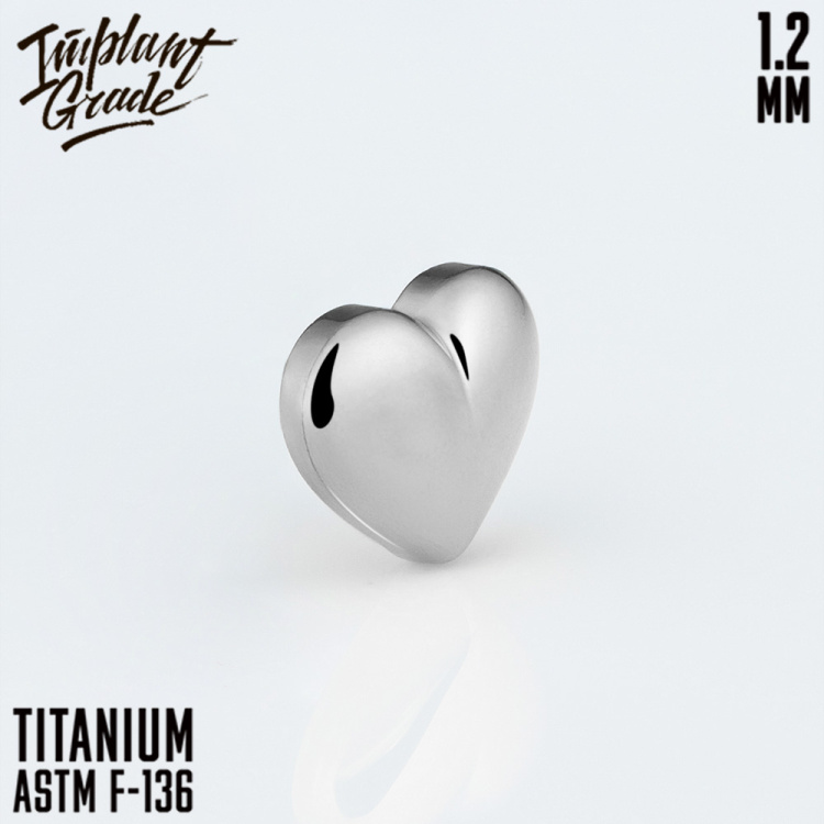 Накрутка Heart 3 D Implant Grade 1.2 мм титан 