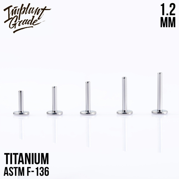 Ножка лабрета Implant Grade 1.2 мм титан 