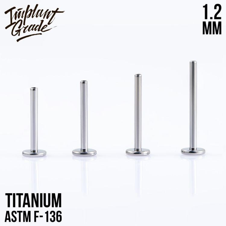 Ножка лабрета Implant Grade 1.2 мм титан 