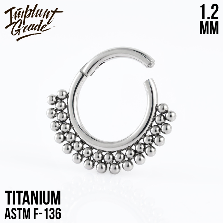 Кольцо-кликер Double Crown Implant Grade 1.2 мм титан